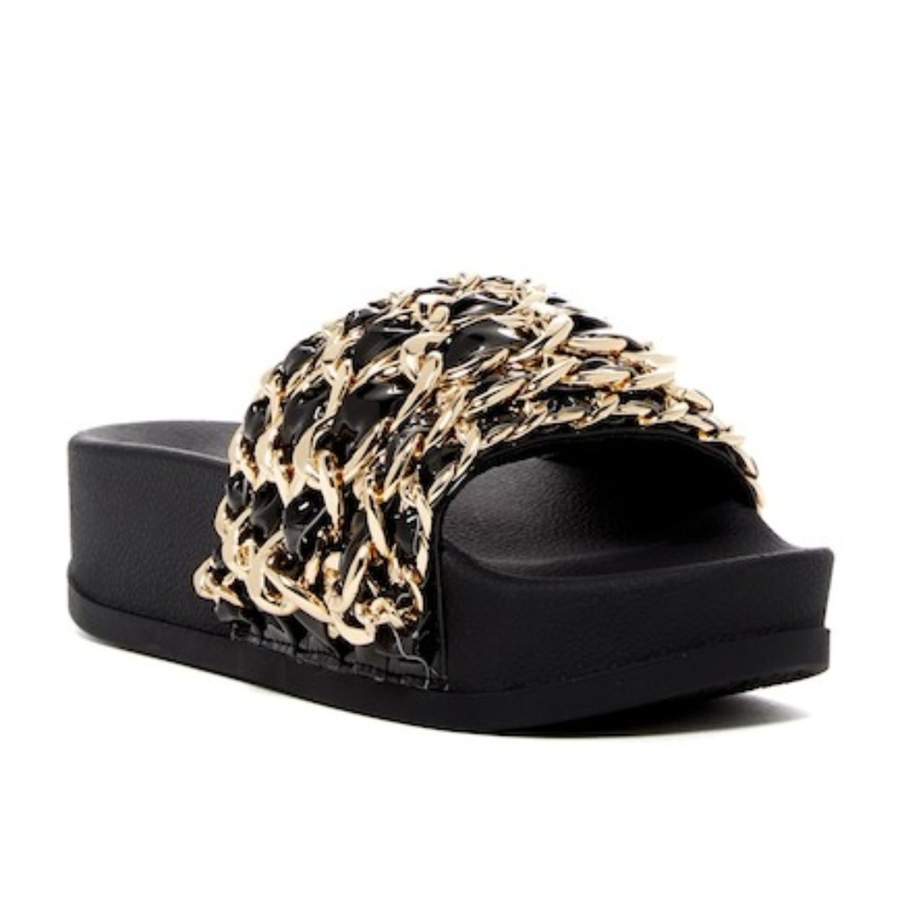 Jeffrey Campbell – Edie Platform Slides Sandal